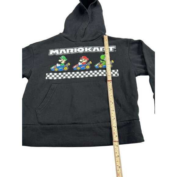Mario Kart Kids Hoodie Black S (6-7) Old Navy Cotton/Polyester Blend - Picture 3 of 9
